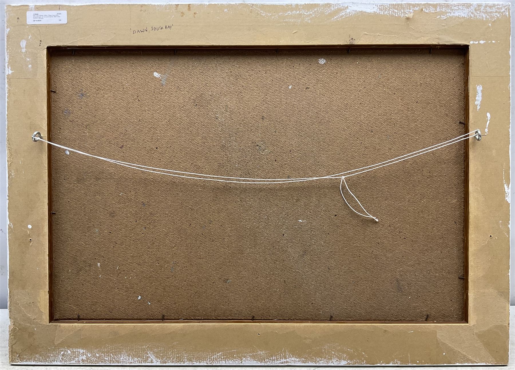 Neil Tyler (British 1945-): 'Dawn - South Bay' Scarborough, oil on board signed, titled verso 35.5cm x 54.5cm