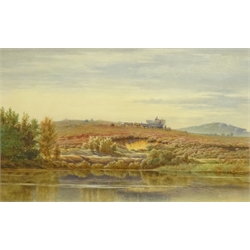  John Henry Leonard (British 1834-1904): Collecting Peat, watercolour signed and dated '73 34cm x 54cm  