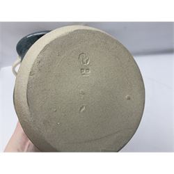 Collection of studio pottery, including Punch set with eight cups, two Paul Murray jugs, dishes, etc 