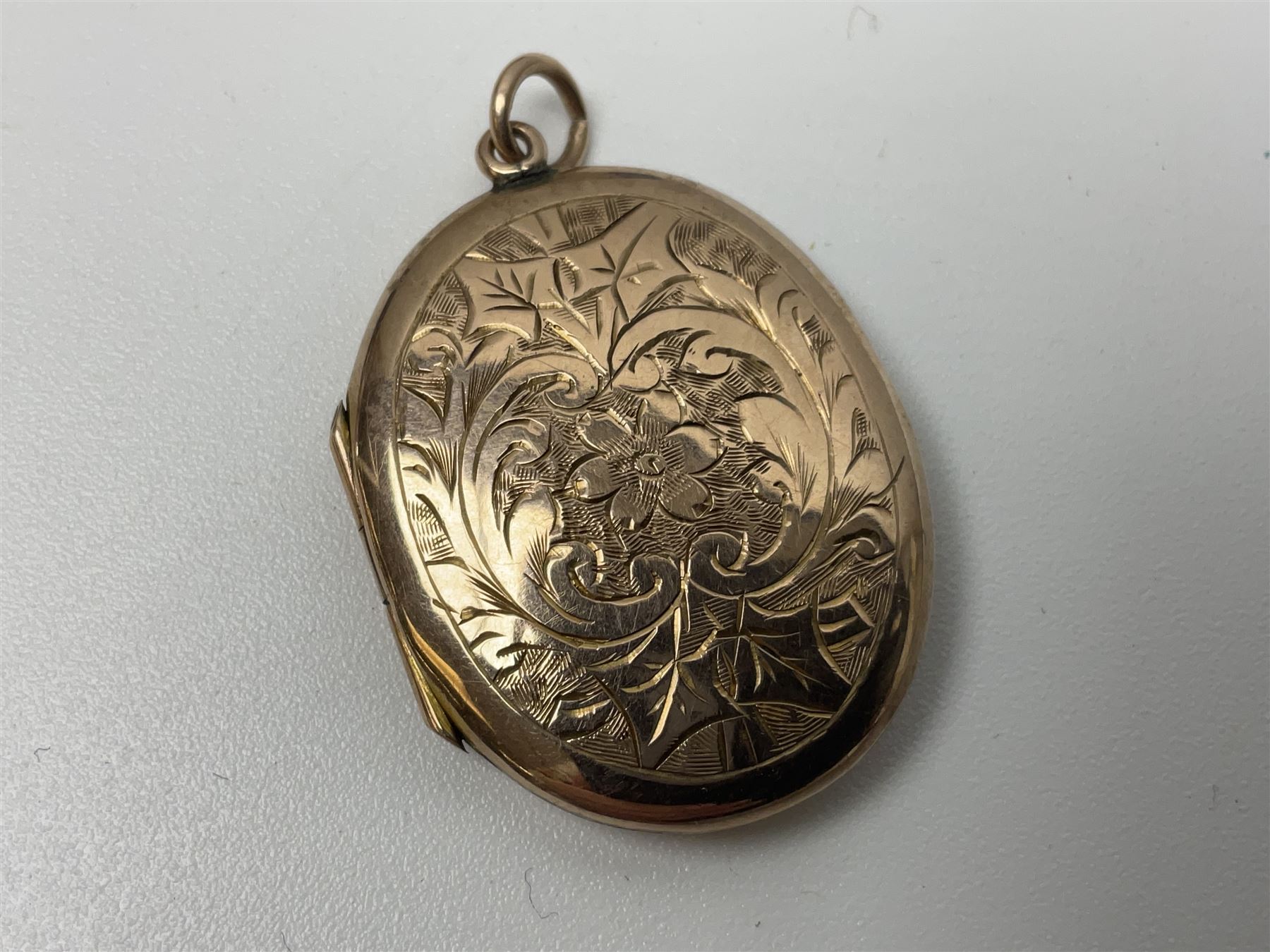 Victorian and later 9ct gold jewellery including glazed photo pendant, three gold cased wristwatches, signet ring and a cameo brooch, all hallmarked and silver jewellery including fobs, wristwatch, brooches and rings etc 