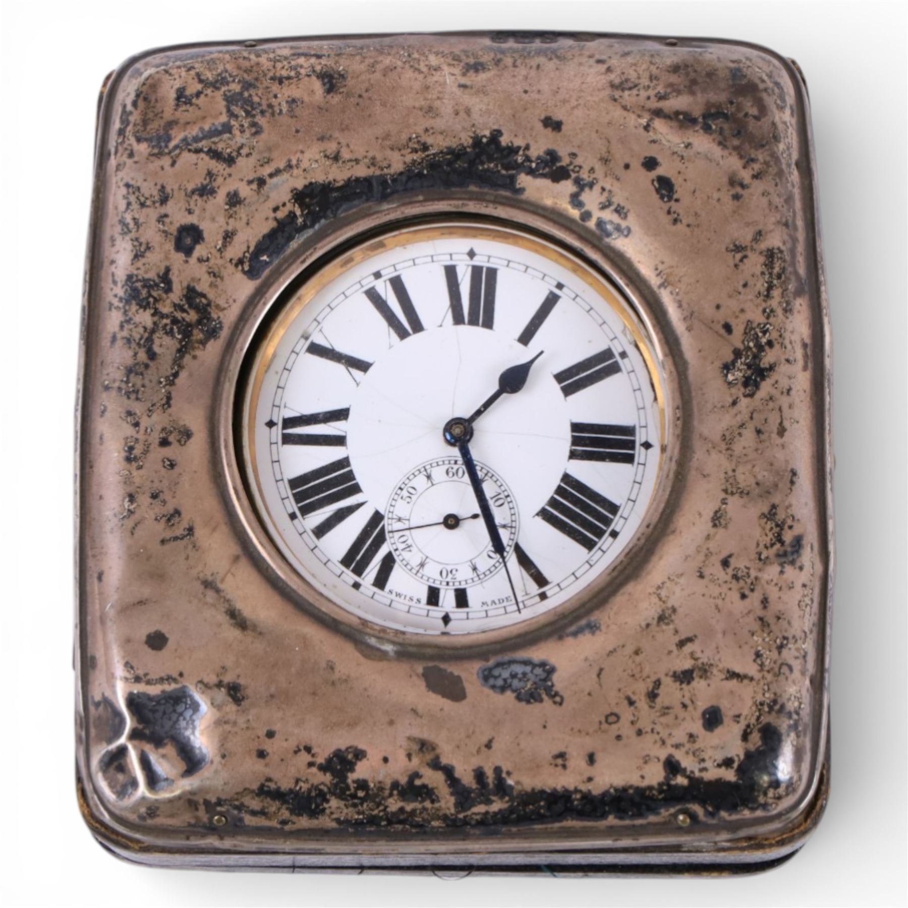 Silver cased B. Leefe & Sons pocket watch, together with a nicket goliath pocket watch within silver mounted case