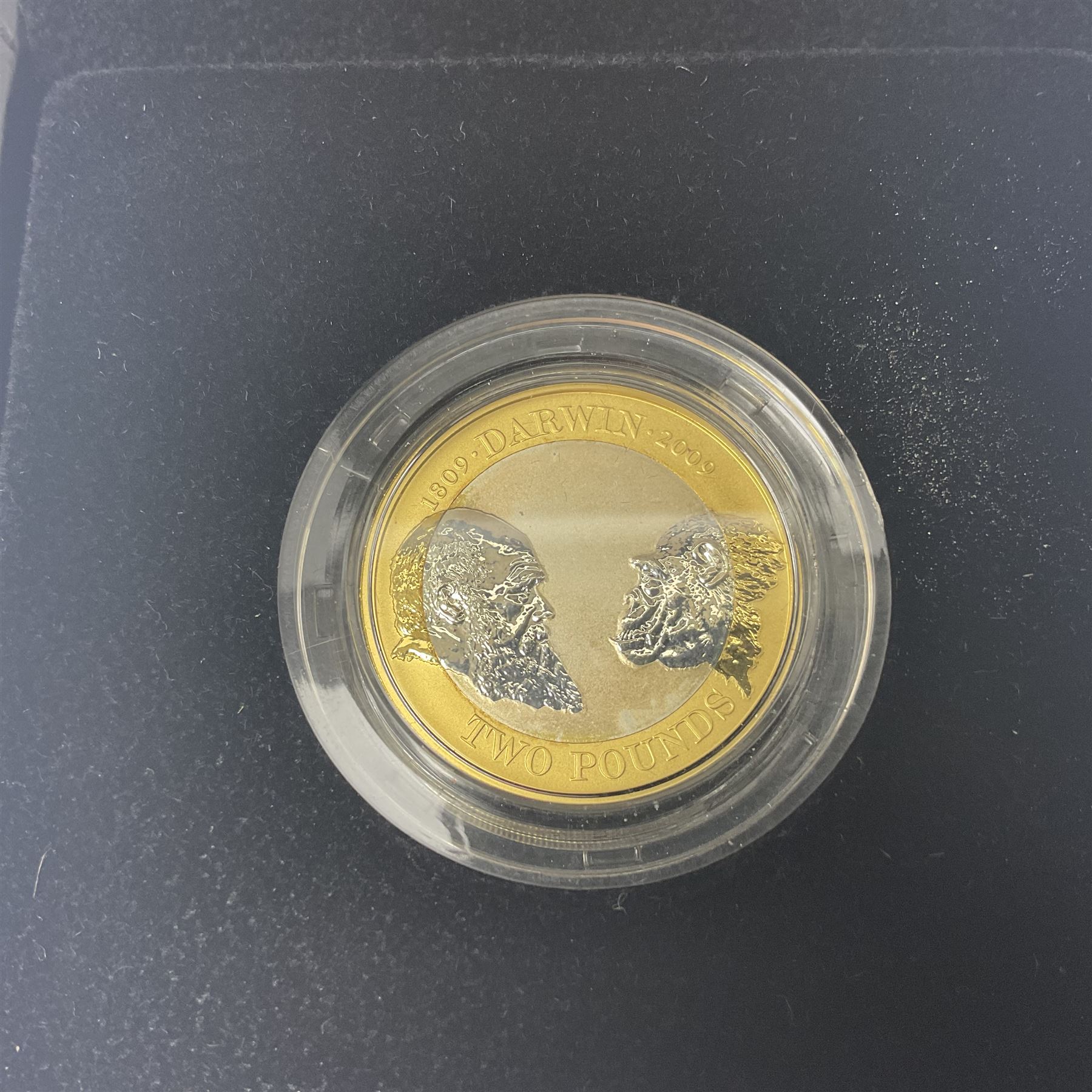 The Royal Mint United Kingdom 2009 'Charles Darwin' silver proof piedfort two pound coin, cased with certificate