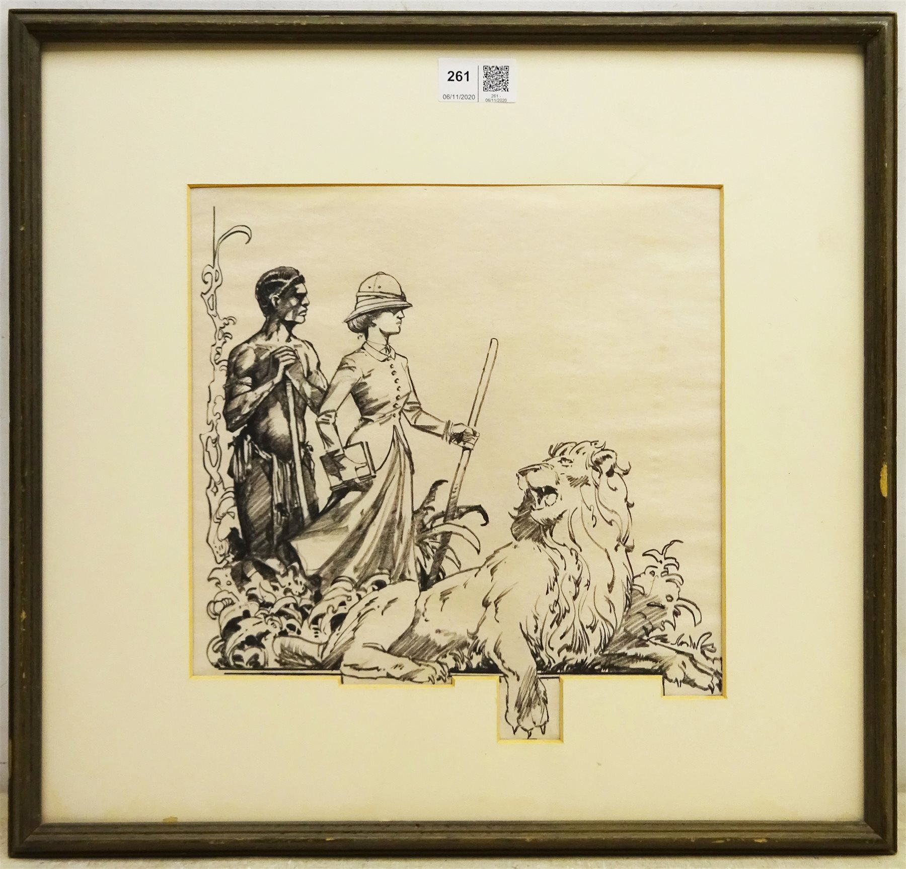 Michael G Ploog (USA 1942-): Exploration, pencil unsigned 27cm x 26cm
Provenance: gift to the vendor from the artist's wife and author Marianne Meyerhoff (Four Girls from Berlin). Ploog is an American storyboard and comic book artist, and a visual designer for films. In comics, Ploog is best known for his work on Marvel Comics' 1970s

