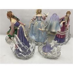 Eight Franklin Mint figures, including Sleeping Beauty, Vienna Waltz, Princess of Glass Mountain, Princess of the Ice Palace etc 