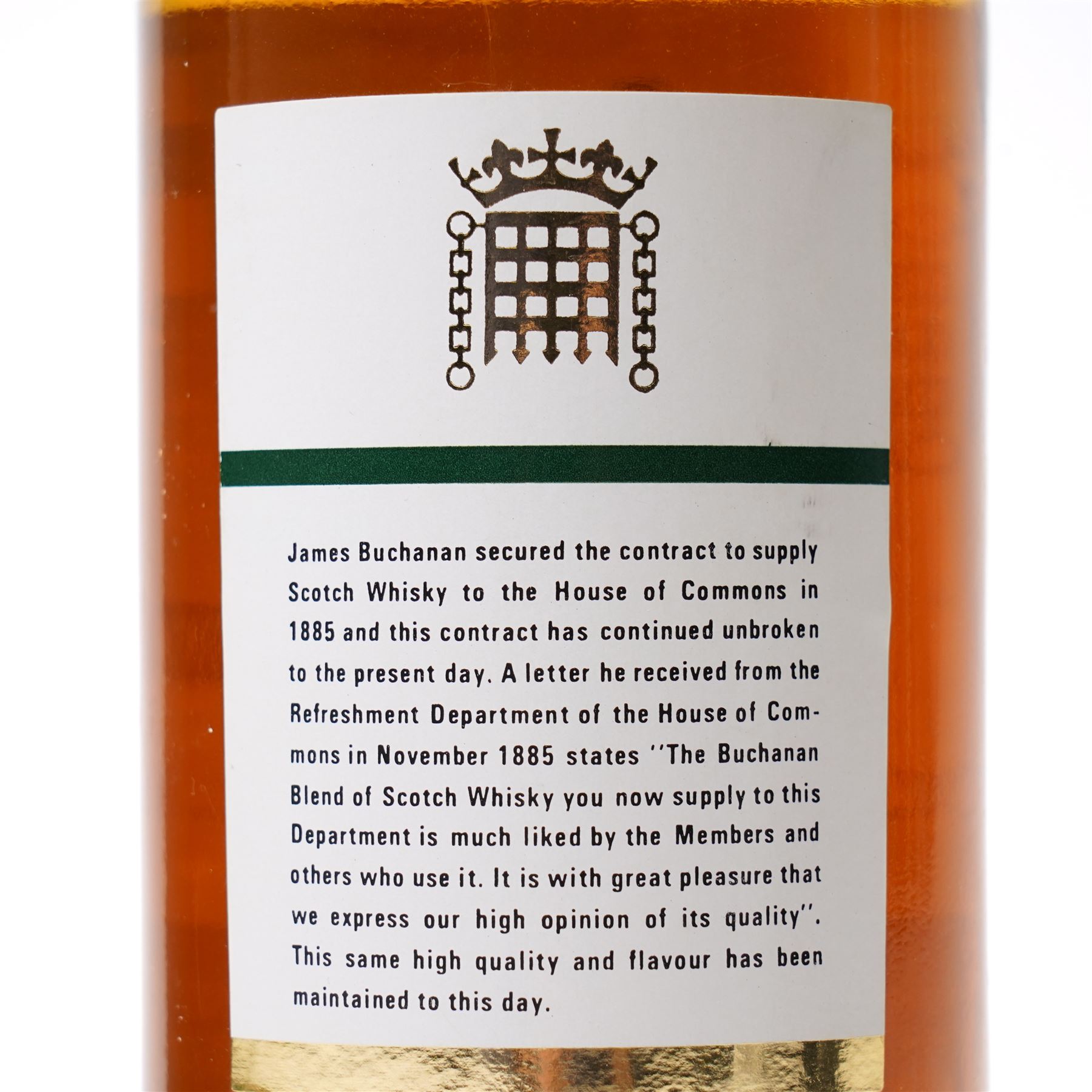 Bottle of House of Commons 12 years old Scotch whisky 70cl, 40% volume, boxed