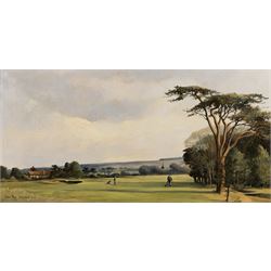 William Anthony 'Tony' Denison (British 1937-): '12th Fairway - Ganton Golf Club', oil on ...
