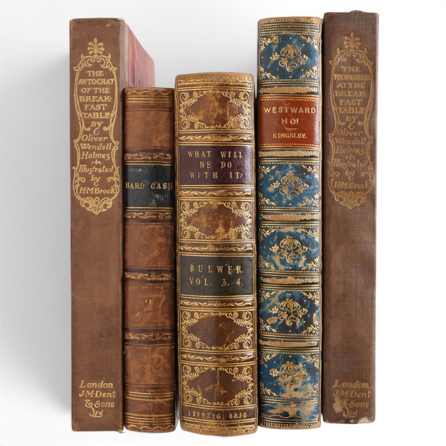 Dr Butler's Atlas of Modern Geography, 1829 original boards and ten leather bound books