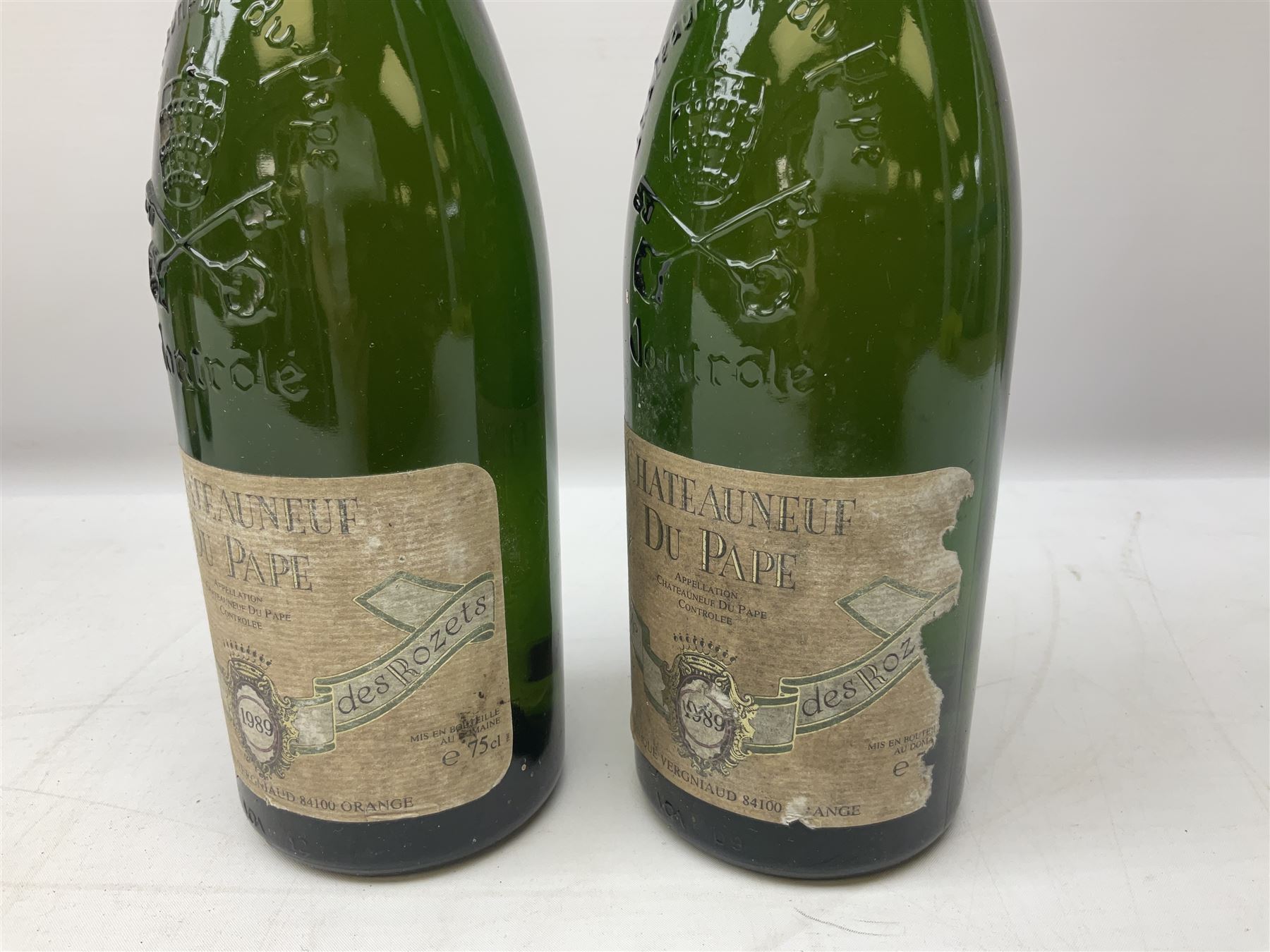 Domaine des Rozets, 1989, Chateauneuf du Pape, 75cl, 13% vol, four bottles together with further 1985 bottle, 75cl, unknown proof (5)