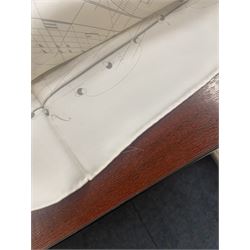 Hermès 'La Musique Des Spheres' silk scarf, designed by Zoe Pauwels in 1996, printed with a Viola Medici surrounded by musical motifs in black, on ivory white ground, with rolled hand stitched edges and Hermes material label, 87cm square