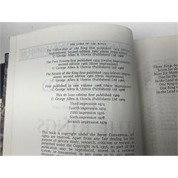 J.R.R. Tolkien ‘The Lord of the Rings’ Deluxe Edition seventh impression and ‘Poems and Stories’ pub. George Allen and Unwin 1979 and 1980 respectively, with Sideshow Weta FX ‘The Lord of the Rings The Return of the King’ limited edition 1/4 scale Helm of a Battle Troll in original box no. 613/2500, and other books and ephemera of related interest 