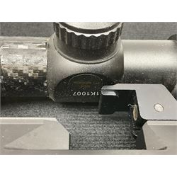 Air Arms S400F Carbine bolt-action .22 multishot air rifle, pump-up action, adjustable trigger, fitted with sound moderator and Nikko Stirling Mountmaster 3-9 x 50 telescopic sight, complete with stirrup type pump, pressure gauge etc, serial no.135456, L106cm; in gun sling