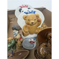 Wade ceramics, including Collectables Bears, animal figures, trinket boxes, vases etc