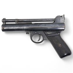 ..22 Webley & Scott Birmingham Mark 1 air pistol No.53041 with original box and pellets