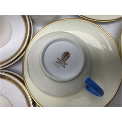 Six Shelley Athens pattern coffee cups and saucers, together with six Coalport Revelry coffee cups and saucers, and a Wedgwood tea set for two people