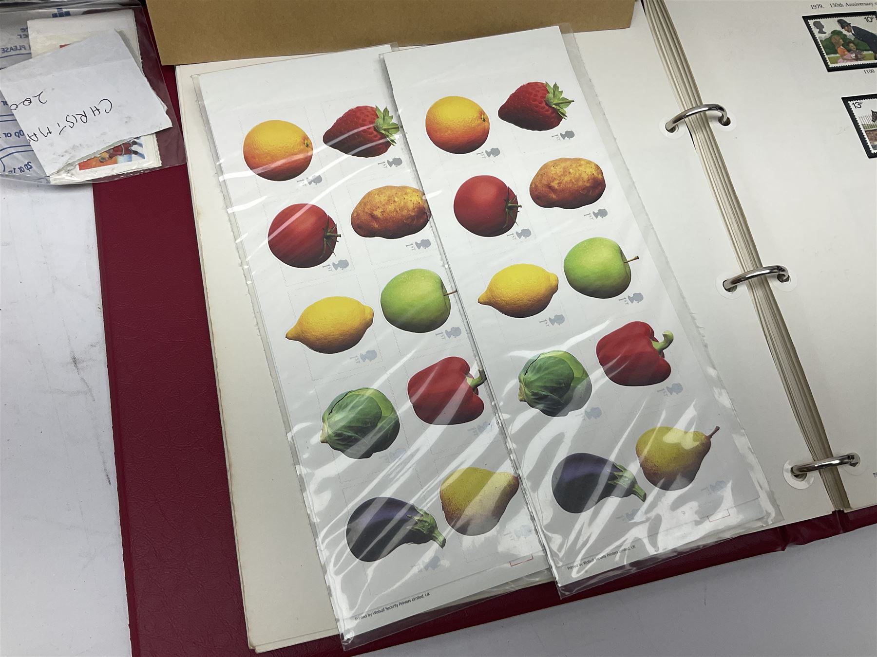 Great British stamps including Queen Elizabeth II mostly commemorative mint decimal issues with 1st class, miniature sheets etc, pre-decimal issues and other QEII stamps with mint and used, housed in four ring binder folders and loose