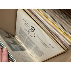 Collection of vinyl LP records in six boxes, mainly Jazz and Classical, including Beethoven The Nine Symphonies, Bartok, Chopin Recital, Joseph Haydn, etc