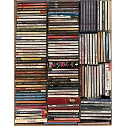 A large collection of mostly Jazz CD's including 
Louis Armstrong, Benny Goodman, Nat King Cole, Bessie Smith and other music four boxes (400+)