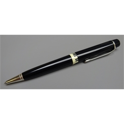  Writing Instruments - Montblanc 'Herbert Von Karjan' limited edition ballpoint pen, with piano key decoration, complete with silk scarf, documentation and box  