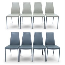 Calligaris - 'Omnia' extending dining table with ceramic top, with set eight 'Aida' dining chairs