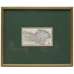 Robert Morden (British c.1650-1703): 'The North Riding of Yorkshire', 17th/18th century engraved map 38cm x 44cm; Sidney Hall (British 1788-1831): 'Yorkshire North Riding', 18th/19th century miniature county map with hand-colouring 7.5cm x 13cm; Thomas Dugdale (British fl.1838-1843): 'Yorkshire Parts of the East & West Riding', 19th century engraved map 18cm x 24cm (3)