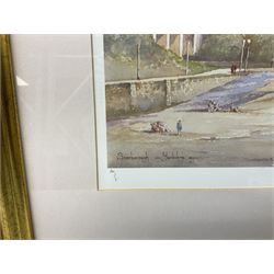 After Ken Burton (northern British 20th century); 'Scarborough Yorkshire' and 'York Minster', pair limited edition colour prints signed in pencil (2)