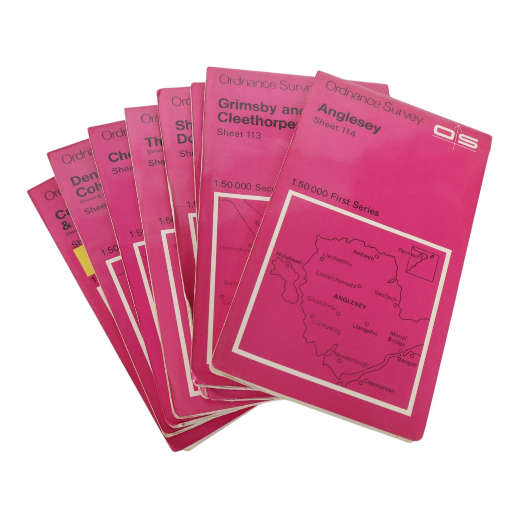 Complete set of two-hundred and four Ordnance Survey Land Ranger maps, 1:50,000 scale