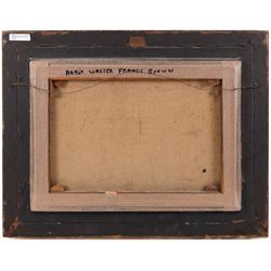 Walter Francis Brown (American 1853-1929): Mediterranean Shipping, oil on canvas signed 35cm x 50cm