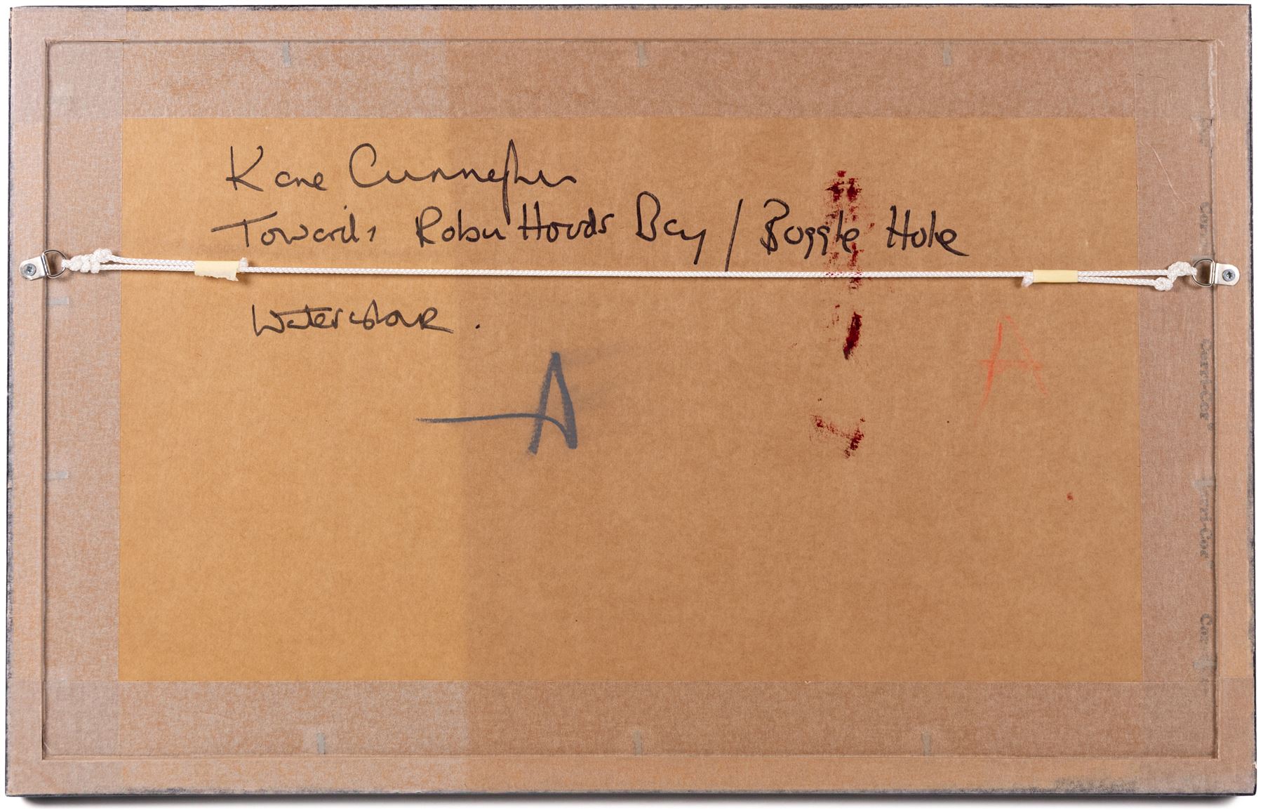 Kane Cunningham (British 1961-): 'Towards Robin Hood's Bay/Boggle Hole', watercolour, signed and titled verso 18.5cm x 12.5cm