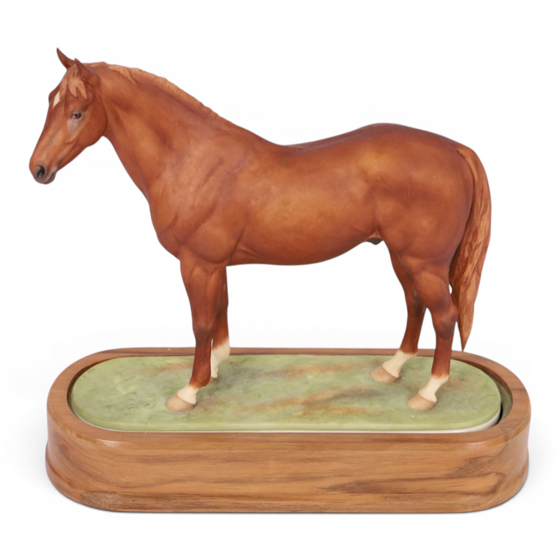 Royal Worcester equestrian figure, Hyperion modelled by Dorris Linder, H26cm