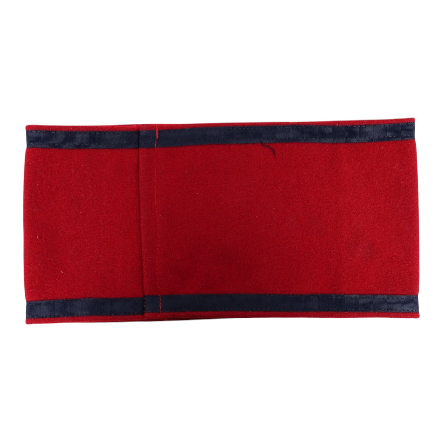 WWII Third Reich SS armband, with swastika and black borders, L23cm, W12cm