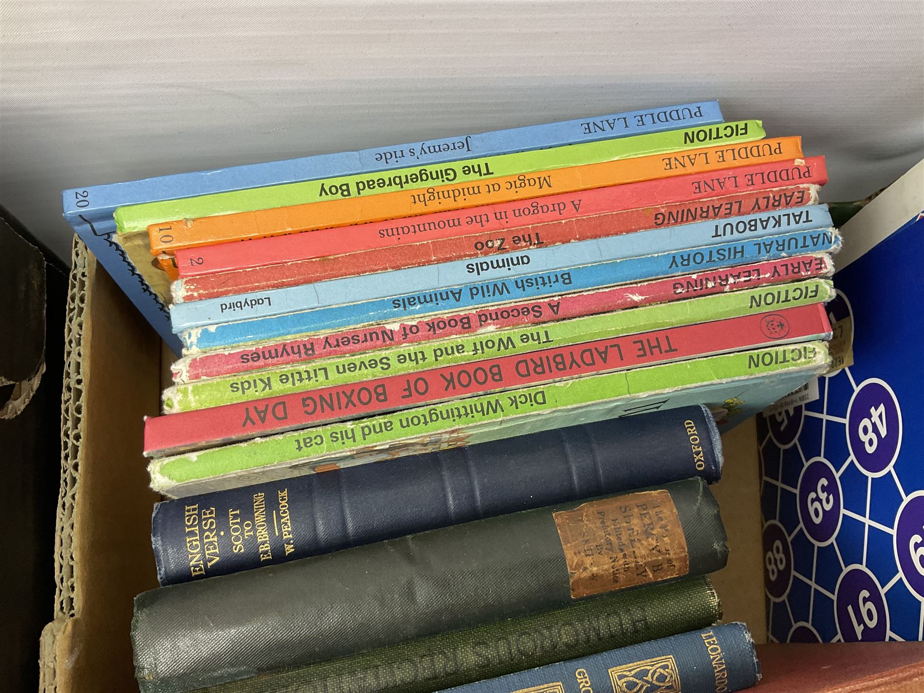 Collection of books to include Readers Digest Great World Atlas, the Macmillan Encyclopedia, poetry books, art reference books etc, in four boxes    