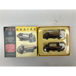 Fourteen Lledo Vanguards die-cast models including limited edition two-vehicle set, commercial vehicles, cars, police car etc (some limited editions); all boxed (14)