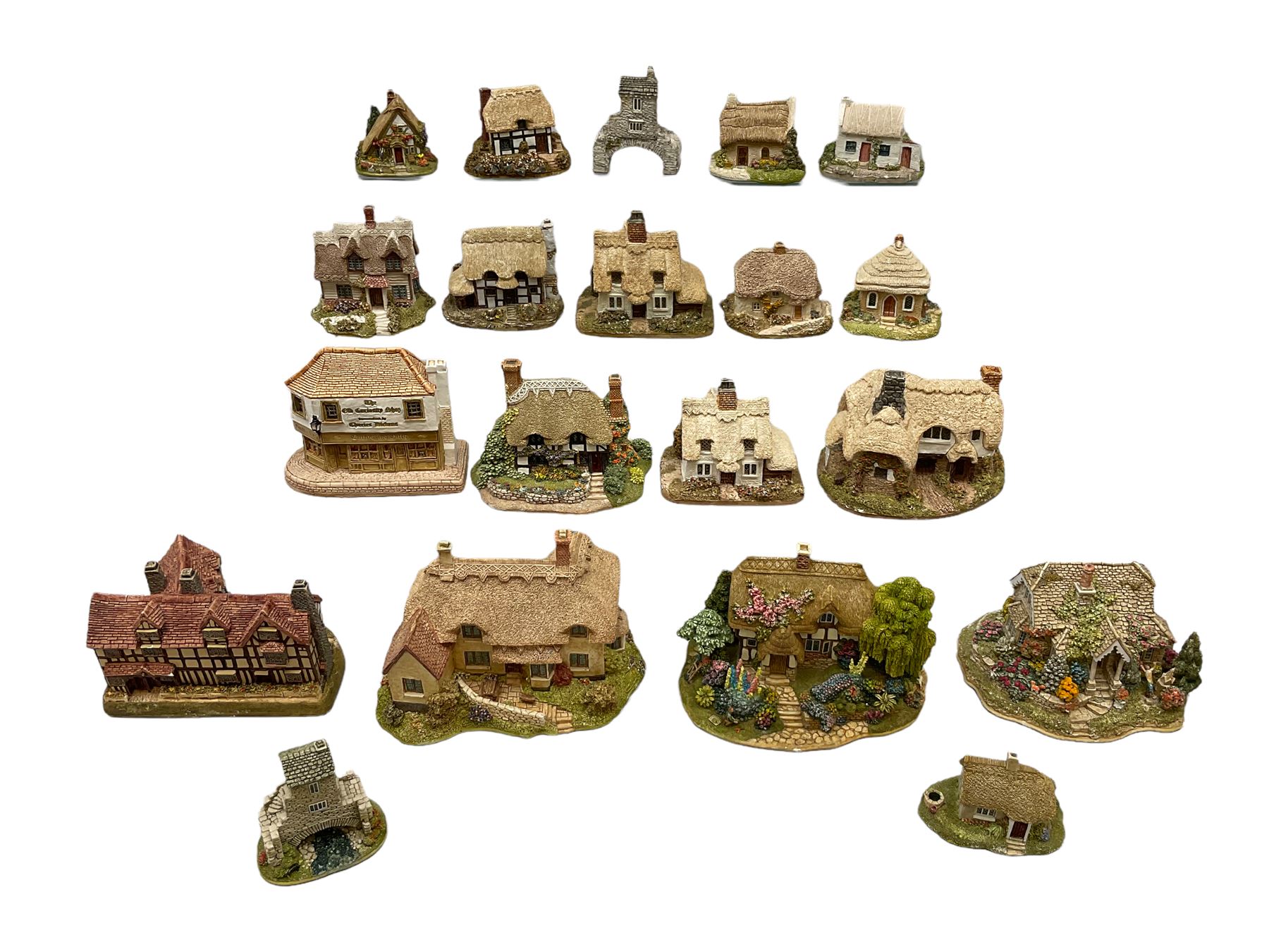Twenty Lilliput Lane cottages to include 'Canterbury Bells', 'Royal Oak In'', 'Marigold Meadow', 'The Farriers' etc