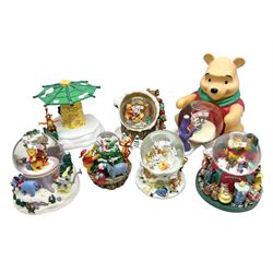 Six Disney Winnie the Pooh Christmas sno