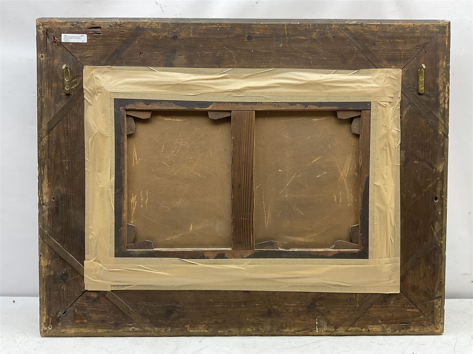 August Friderich Albercht Schenck (Danish 1828-1901): Sheep and Goats with the Shepherd's Children and their Dog, oil on canvas laid on board signed 39cm x 59cm