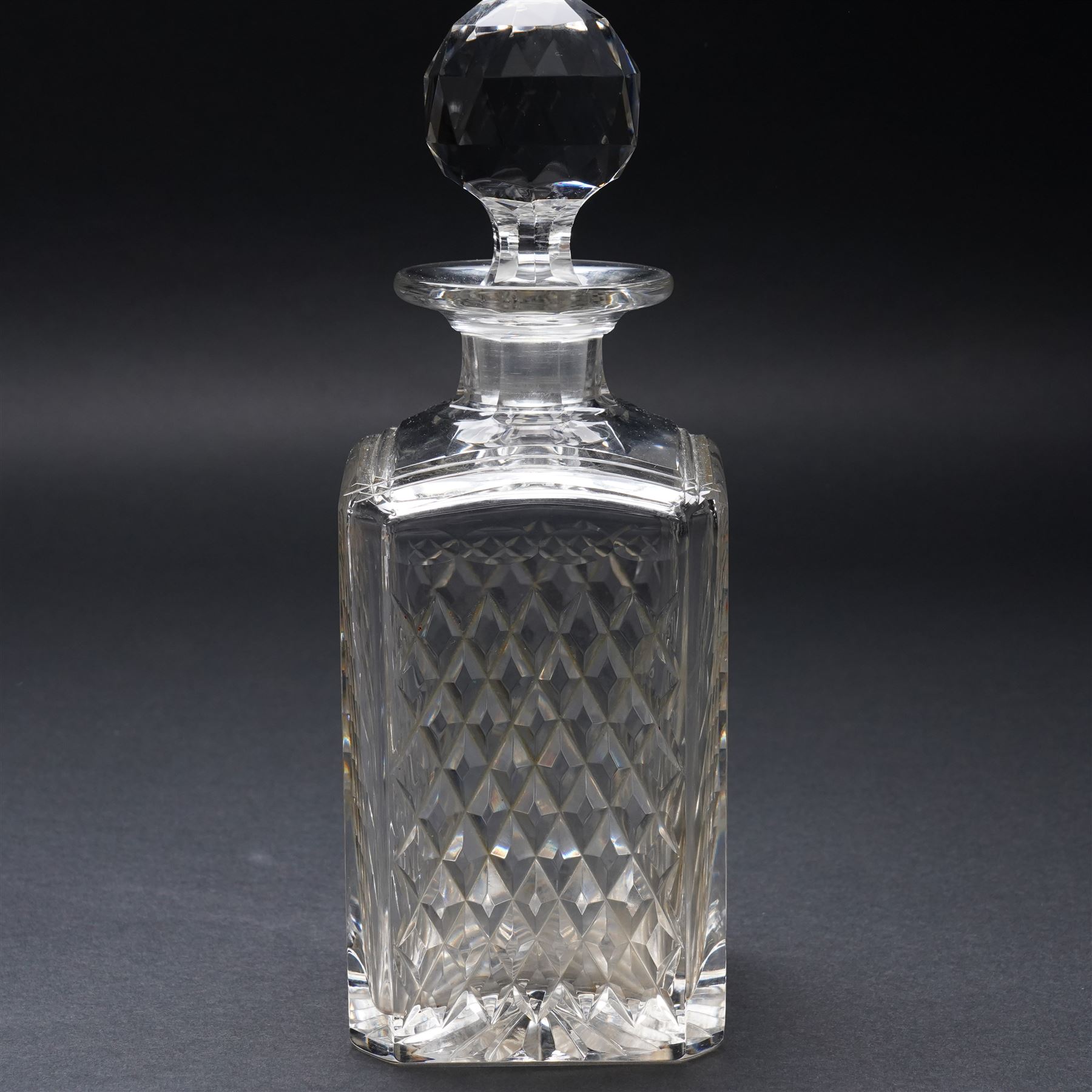 Collection of Stuart 'Ludlow' and 'Carlingford' pattern table glass including claret and hock glasses, tumblers, sherry glasses, etc together with a hobnail cut decanter etc