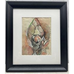 Graham Vivian Sutherland OM (British 1903-1980): 'Rock Form' (1970) [Andrews 95], pencil chalk watercolour and gouache, lightly squared for transfer 22.5cm x 18cm 
Provenance: with Galleria Bergamini, Milan 1974 
Literature: Julian Andrews (Ed.), Graham Sutherland, Correspondences, Selected Writings on Art, Graham and Kathleen Sutherland Foundation, Haverfordwest, 1982, p.211, pl.95