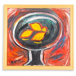 Francisco Bores (Spanish 1898-1972): Still Life of Lemons, oil on board signed 23cm x 25cm
Provenance: with Pontrique-Encadrement, M Duccasse, 17 Pontrique, Bayonne (now Galerie Corsaires), Gallery stamp verso