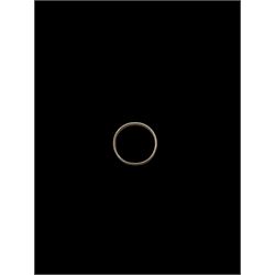 9ct gold wedding band, stamped 375