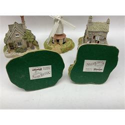 Twenty Lilliput Lanes, including The Chocolate House, Chiltern Mill, Blaise Hamlet, St Kevin Church, some with deeds and original boxes