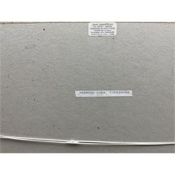 James Lishman (British 1931-2024): 'Harbour View - Fifeshire', watercolour signed and dated '91, titled verso 24cm x 36cm; C Herbert Jones (British 20th Century): 'Harbour Inn - Southwold', watercolour signed, titled verso 23cm x 33cm (2)