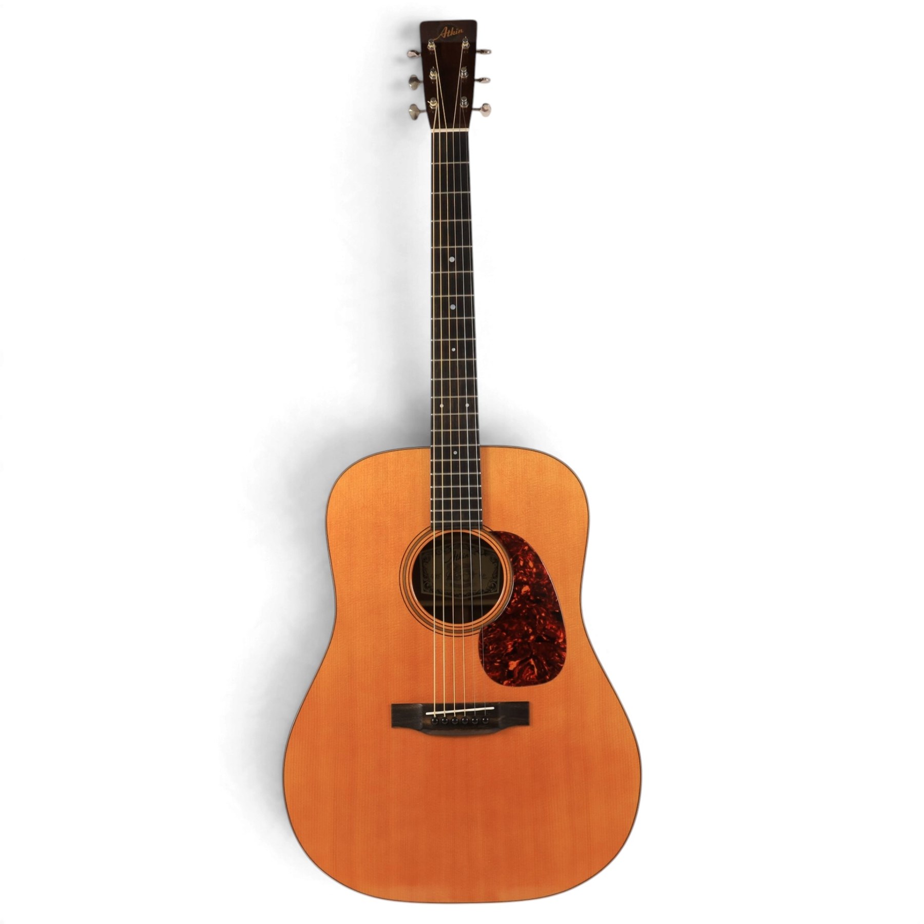 Atkin Essential Dreadnought acoustic guitar, serial no. 1875, circa 2022, signed to interior label, with light aged finish in custom TKL carry case with Atkin logo, guitar L102cm