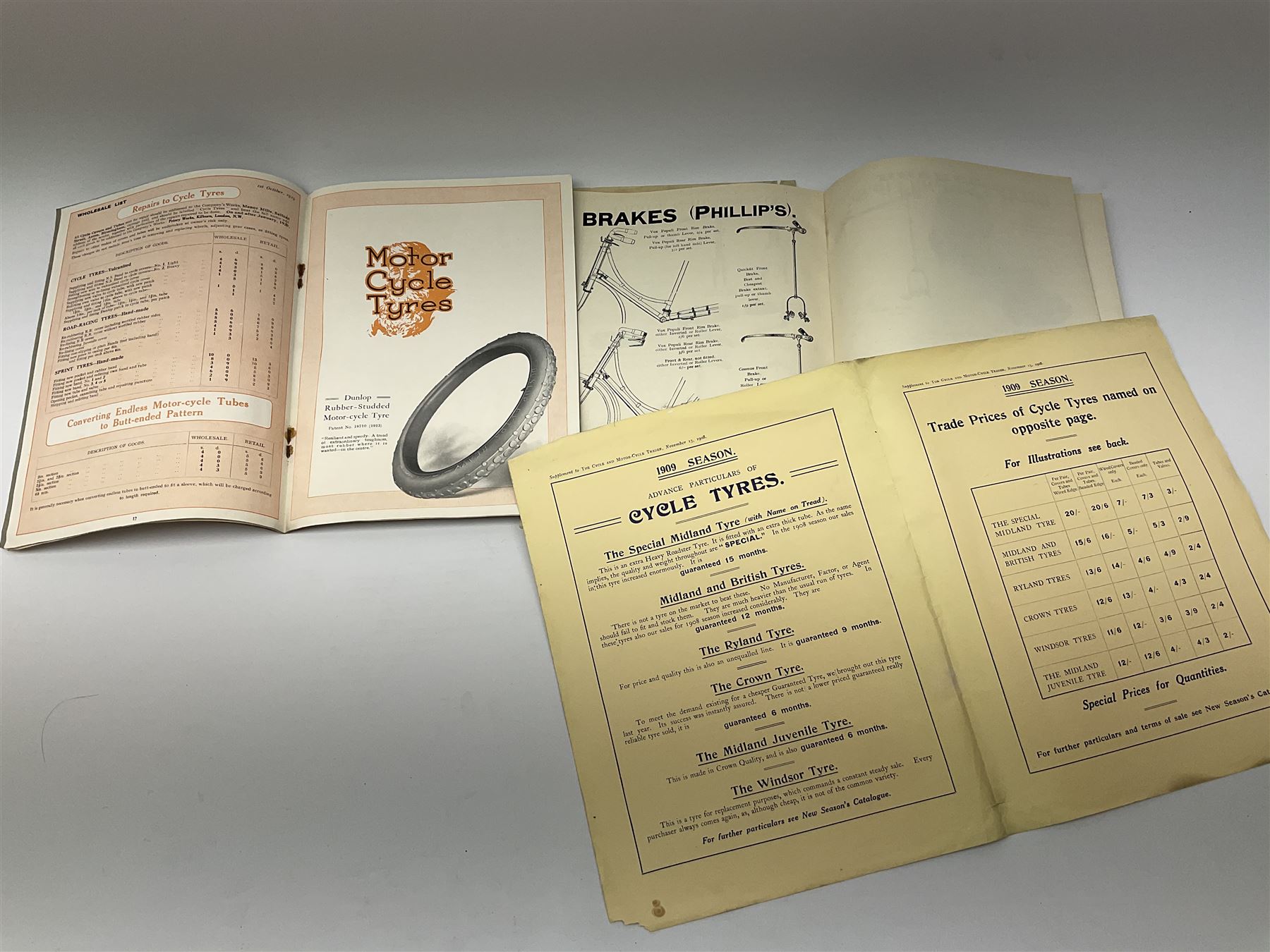 Cycling History three F. Hopper & Co catalogues 1907/08/15; Midland