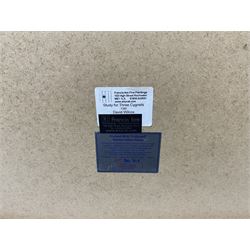 David Wilcox (British 1950-): 'Study for Three Cygnets', watercolour signed 56cm x 40cm 