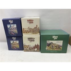 Five Lilliput Lane models comprising Bluebell Farm, Anne Hathaway 1989, Armada House, Green Gables and Summer Days, all boxed
