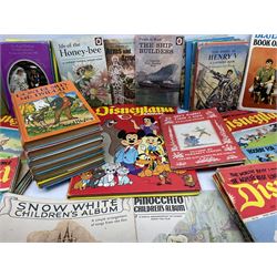 Over fifty Disneyland Magazines early, 1970s; Disney sheet music; twenty-eight Ladybird books; six Enid Blyton books; and other children's books