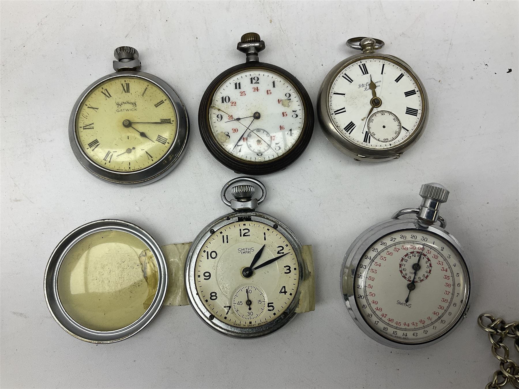 Quantity of pocket watch spares and repairs