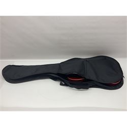 Maverick HSH rock guitar with Floyd Rose tremolo, L100cm overall; in soft carrying case.