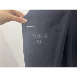 1950s British Red Cross North Yorkshire dress uniform comprising tunic, trousers, greatcoat and visor cap; bears manuscript label '1956 Ware'