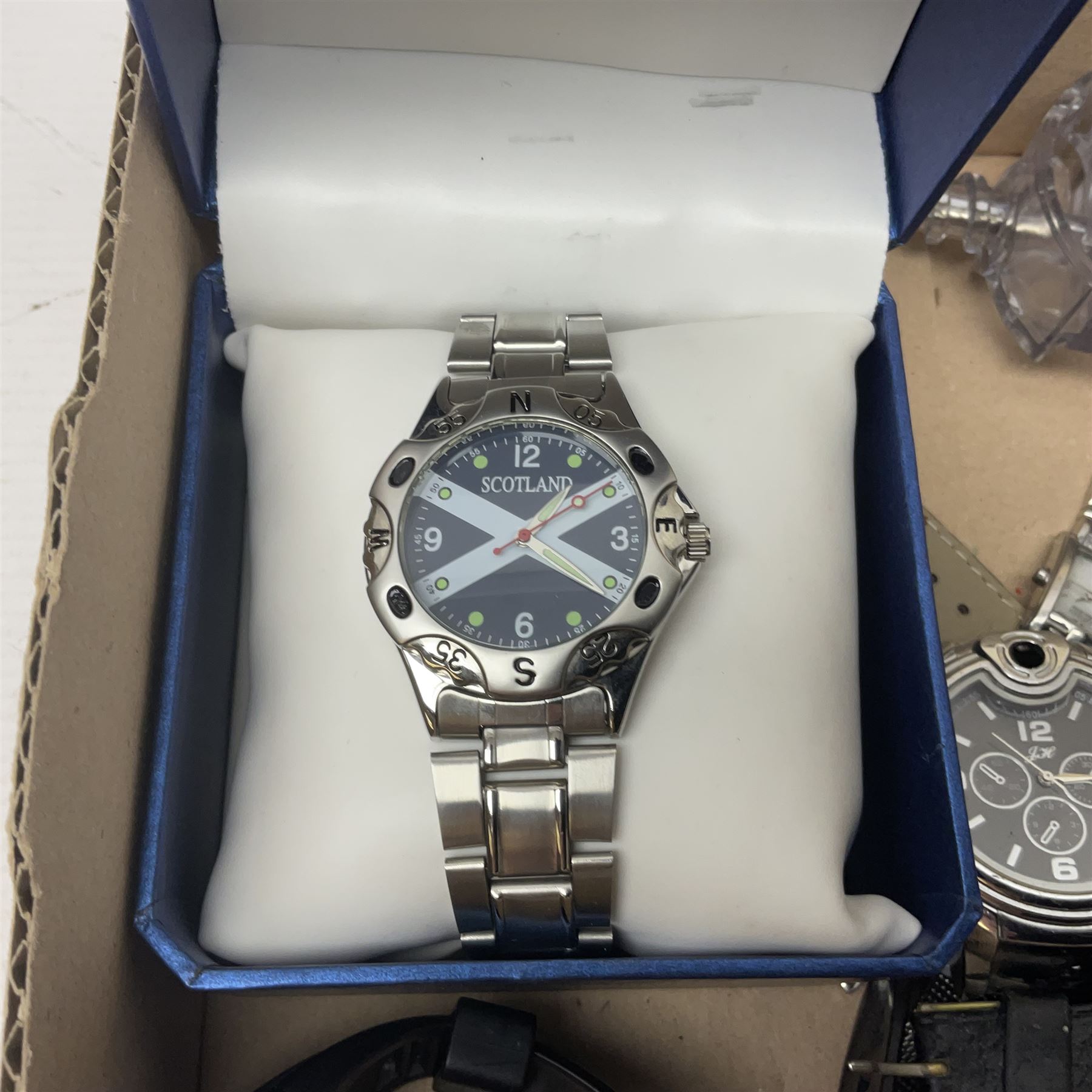 Collection of wristwatches, makers including Bulova and Ingersoll, and some watch makers equipment including glasses, vice and watch back opener